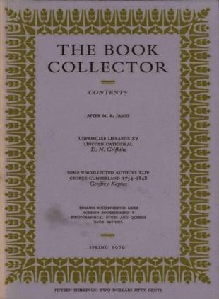 The Book Collector - Spring 1970