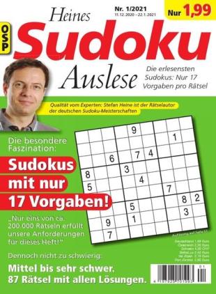 Heines Sudoku Auslese - Nr.1 2021