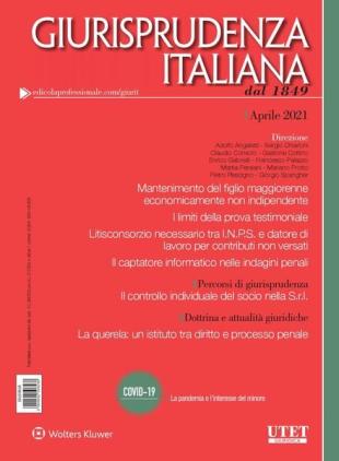 Giurisprudenza Italiana - Aprile 2021