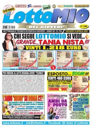Lottomio del Giovedi - 8 Aprile 2021
