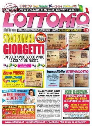 Lottomio del Lunedi - 12 Aprile 2021