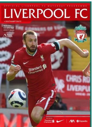 Liverpool FC Programmes - vs Southampton - 8 May 2021
