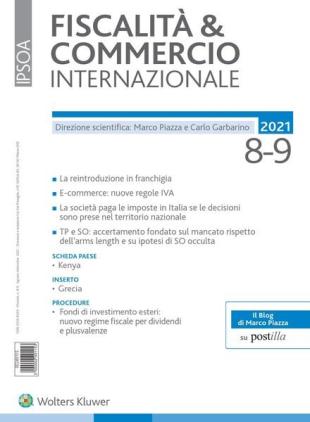Fiscalita & Commercio Internazionale - Agosto-Settembre 2021