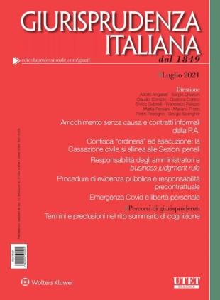 Giurisprudenza Italiana - Luglio 2021
