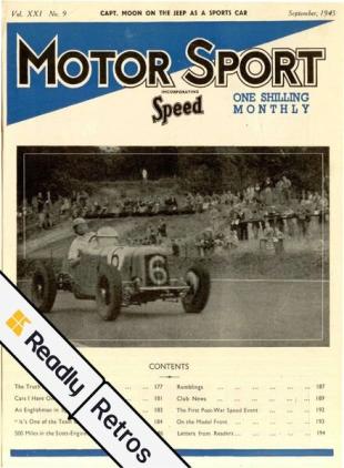 Motor Sport Retros - 10 August 2021