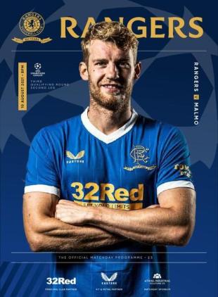 Rangers Football Club Matchday Programme - Rangers v Malmo - August 2021