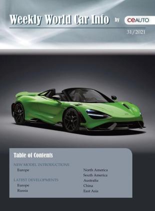 Weekly World Car Info - 31 July 2021