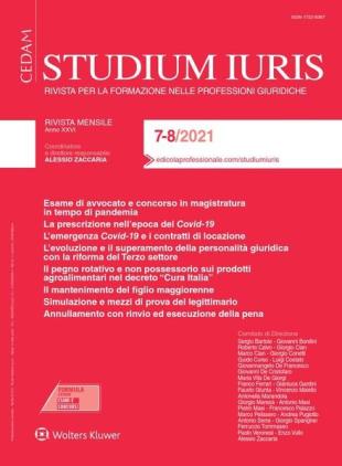 Studium Iuris - Luglio-Agosto 2021