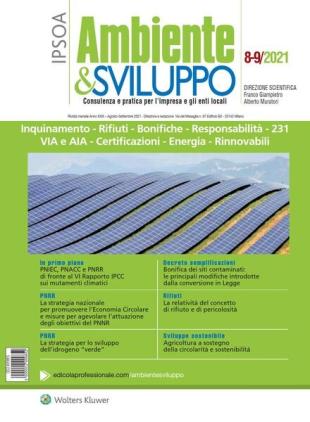 Ambiente & sviluppo - Agosto-Settembre 2021