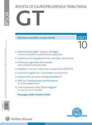 GT Rivista di Giurisprudenza Tributaria - Ottobre 2021