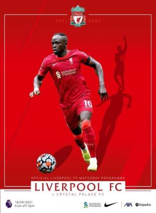 Liverpool FC Programmes - vs Crystal Palace - 18 September 2021