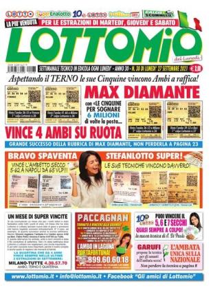 Lottomio del Lunedi - 27 Settembre 2021