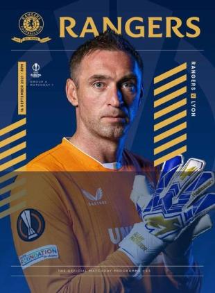 Rangers Football Club Matchday Programme - Rangers v Lyon - 16 September 2021