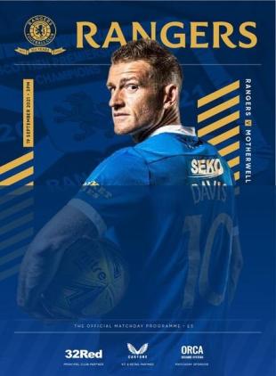 Rangers Football Club Matchday Programme - Rangers v Motherwell - 19 September 2021