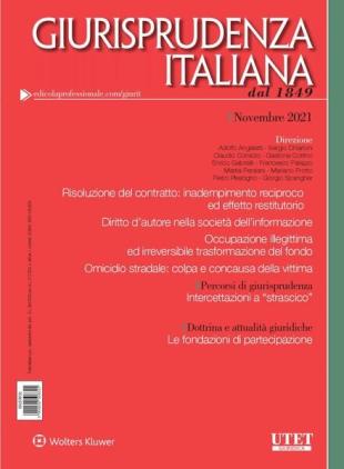 Giurisprudenza Italiana - Novembre 2021