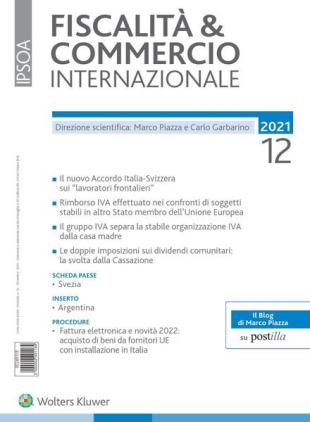 Fiscalita & Commercio Internazionale - Dicembre 2021