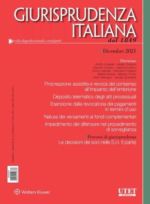 Giurisprudenza Italiana - Dicembre 2021