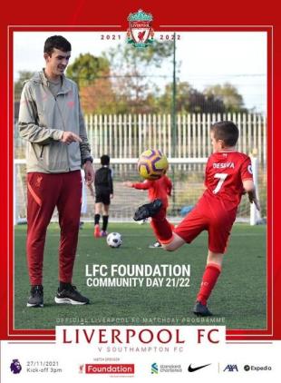Liverpool FC Programmes - vs Southampton - 27 November 2021