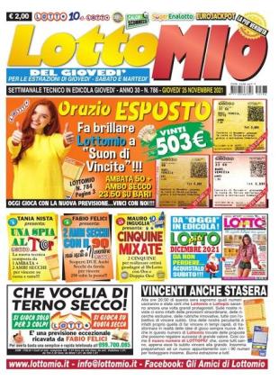 Lottomio del Giovedi - 25 Novembre 2021