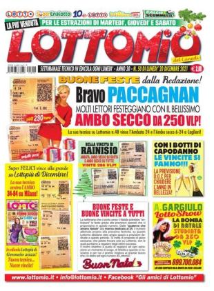 Lottomio del Lunedi - 20 Dicembre 2021