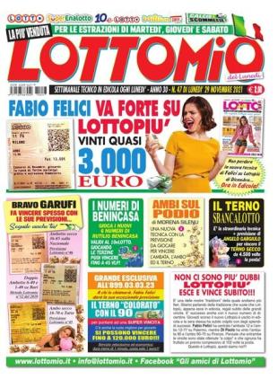 Lottomio del Lunedi - 29 Novembre 2021