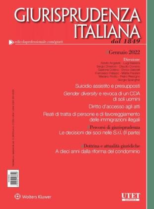 Giurisprudenza Italiana - Gennaio 2022