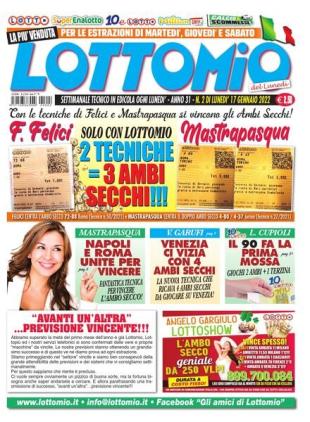 Lottomio del Lunedi - 17 Gennaio 2022