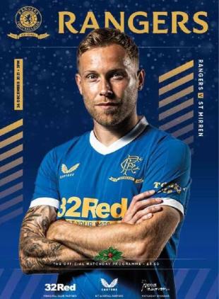 Rangers Football Club Matchday Programme - Rangers v St Mirren - 26 December 2021