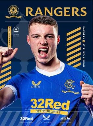 Rangers Football Club Matchday Programme - Rangers v Stirling A - 21 January 2022