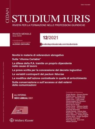 Studium Iuris - Dicembre 2021