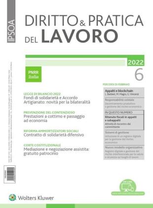 Diritto e Pratica del Lavoro - 12 Febbraio 2022