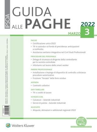 Guida alle paghe - Marzo 2022