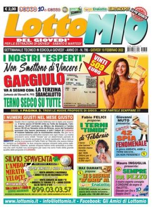 Lottomio del Giovedi - 10 Febbraio 2022