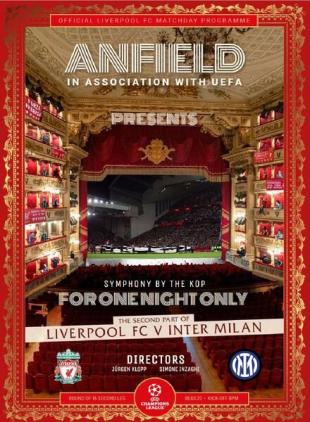 Liverpool FC Programmes - vs Inter Milan CL - 8 March 2022