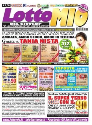 Lottomio del Giovedi - 4 Marzo 2022