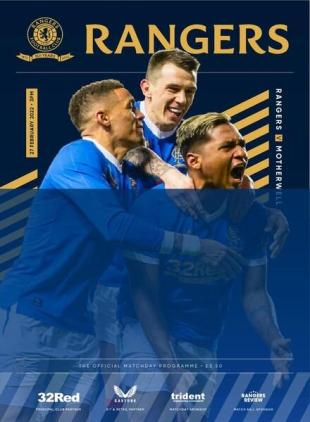 Rangers Football Club Matchday Programme - Rangers v Motherwell - 27 February 2022