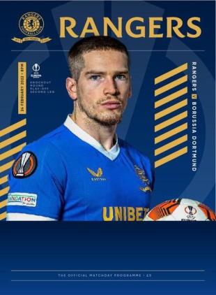Rangers Football Club Matchday Programme - Rangers vs Borussia Dortmund - 24 February 2022