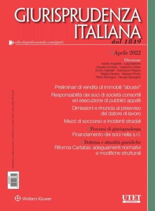 Giurisprudenza Italiana - Aprile 2022