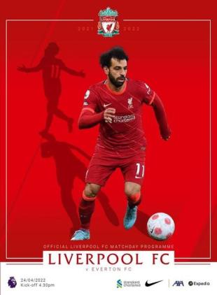Liverpool FC Programmes - vs Everton - 24 April 2022