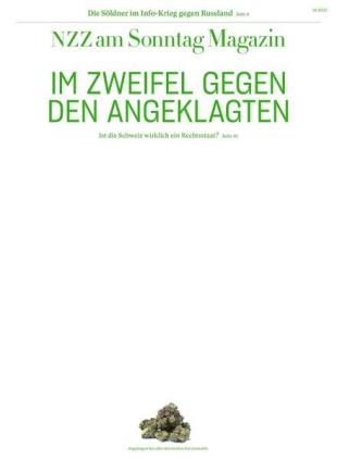 NZZ am Sonntag Magazin - 01 Mai 2022