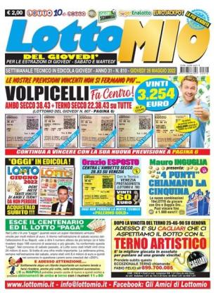 Lottomio del Giovedi - 26 Maggio 2022