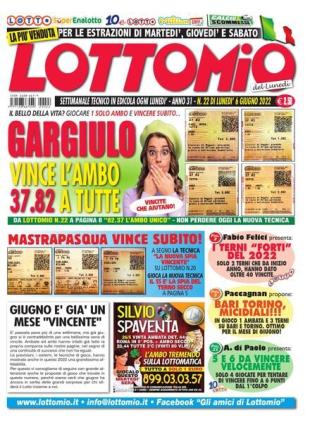 Lottomio del Lunedi - 6 Giugno 2022