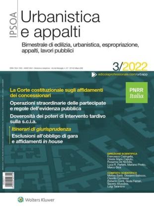 Urbanistica e appalti - N 3 2022