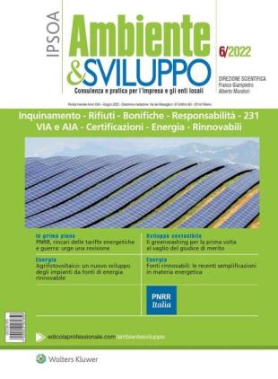Ambiente & sviluppo - Giugno 2022