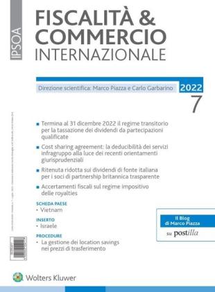 Fiscalita & Commercio Internazionale - Luglio 2022