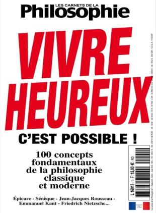 Les Carnets De La Philosophie - Juillet-Aout 2022