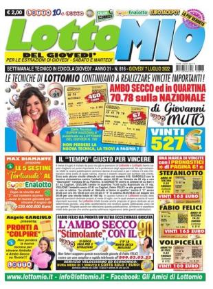 Lottomio del Giovedi - 7 Luglio 2022