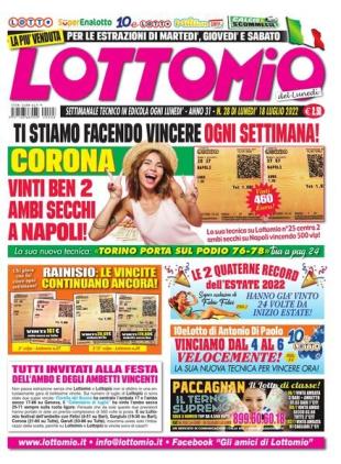 Lottomio del Lunedi - 18 Luglio 2022