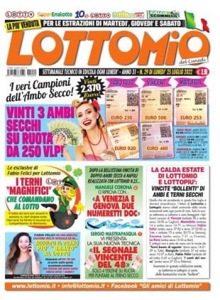 Lottomio del Lunedi - 25 Luglio 2022