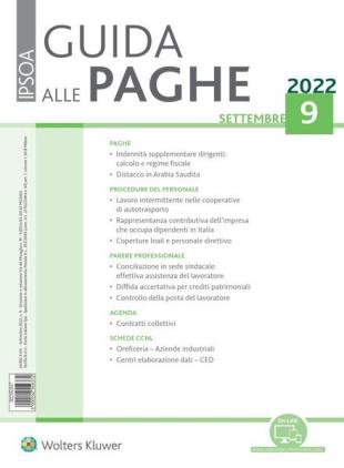 Guida alle paghe - Settembre 2022